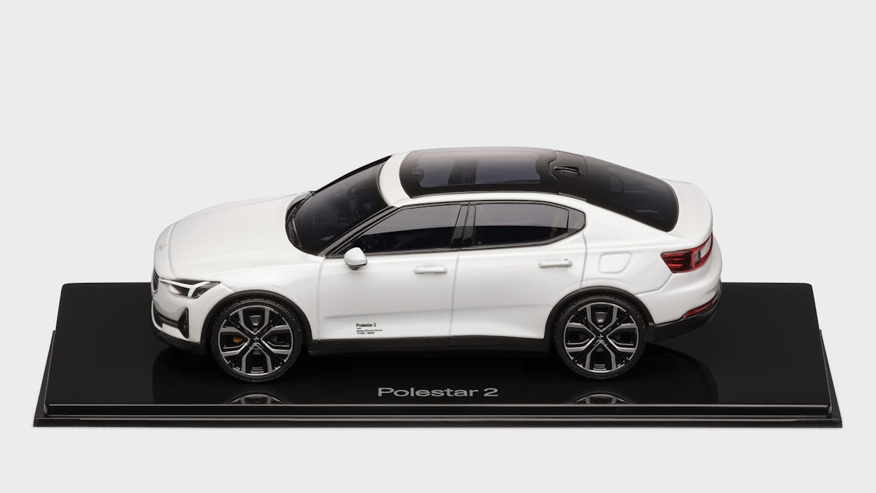 Scale model of the Polestar 2