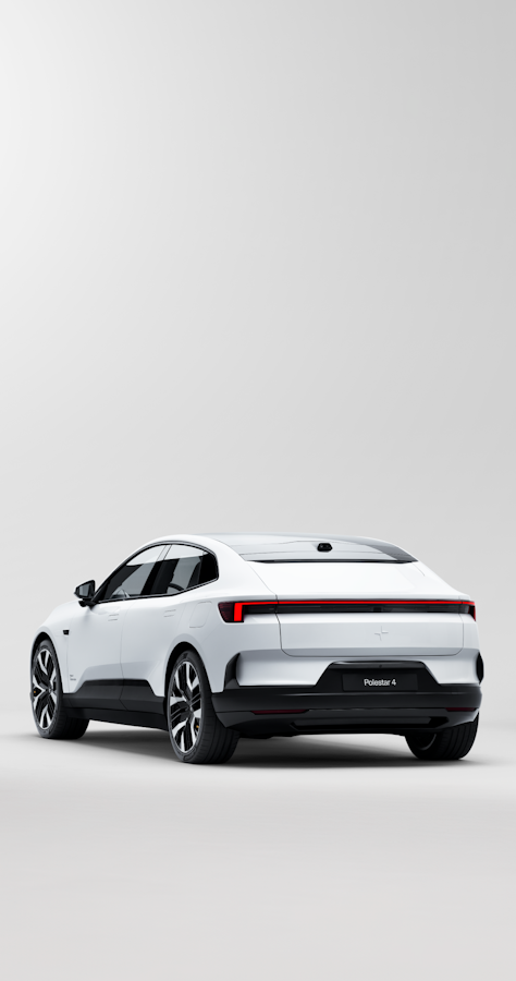 Polestar 4 rear and back with red blackground