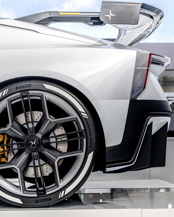 Close-up of Polestar Concept BST rear