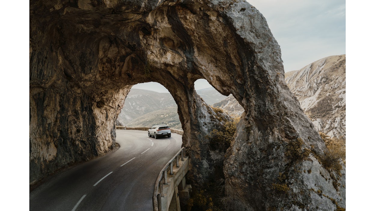 Polestar 3 driving in France.