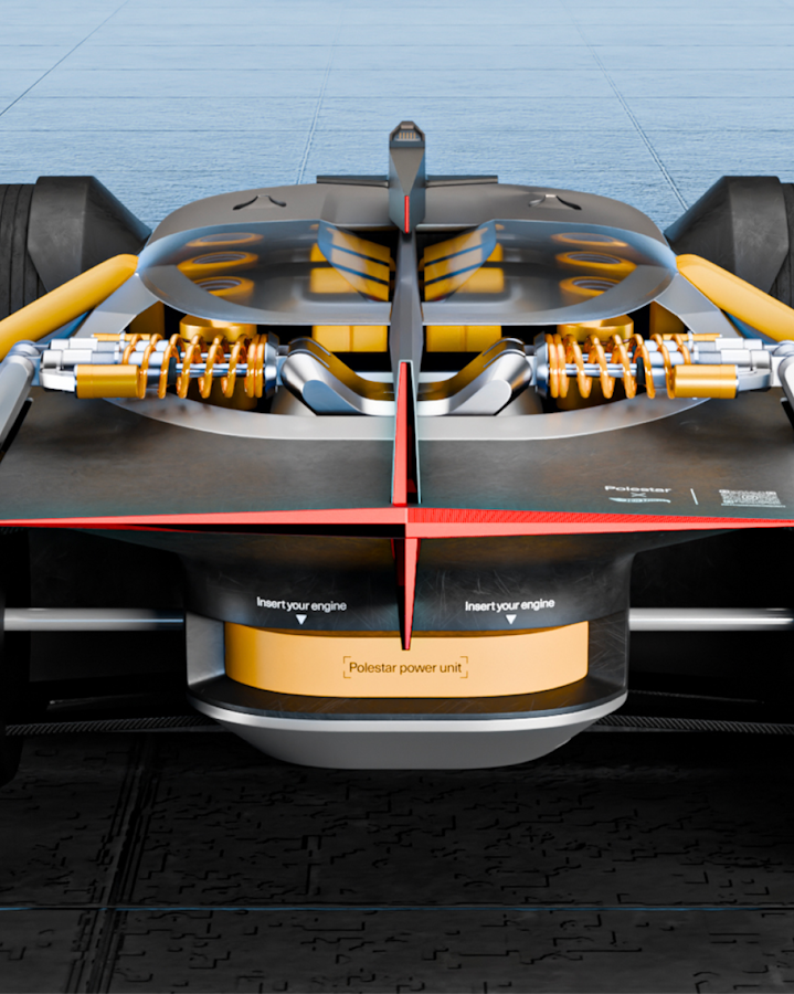 Design contest Polestar Modular Racer rear view